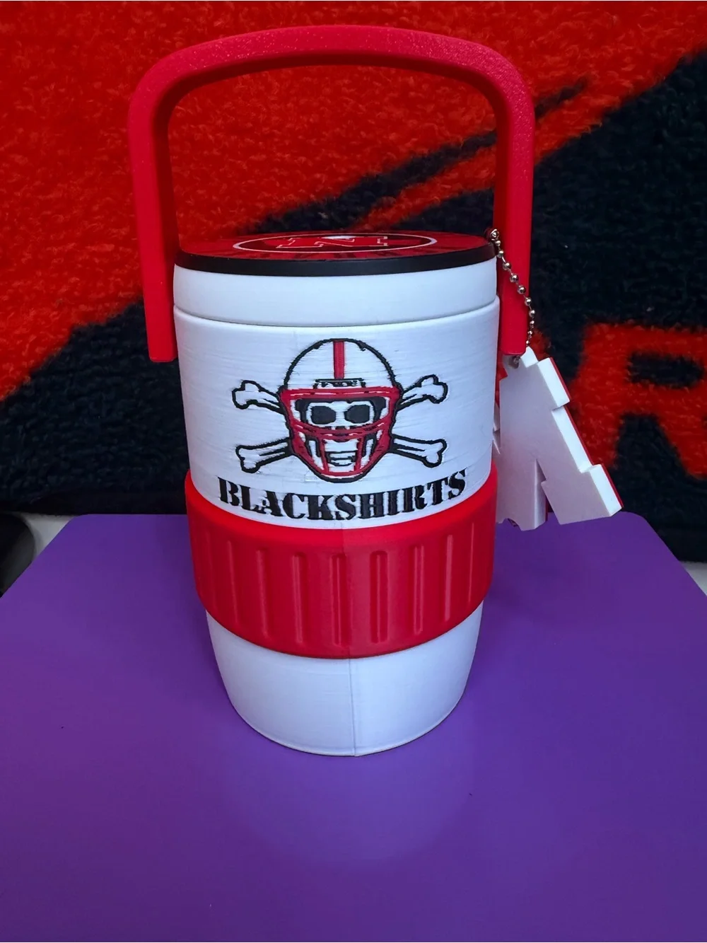 Custom Design - Nebraska Huskers Cooler Can Holder 12 oz by 3d print